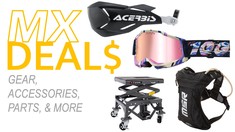 Discover Deals on MX Gear, Accessories, Parts, & More in The Shop